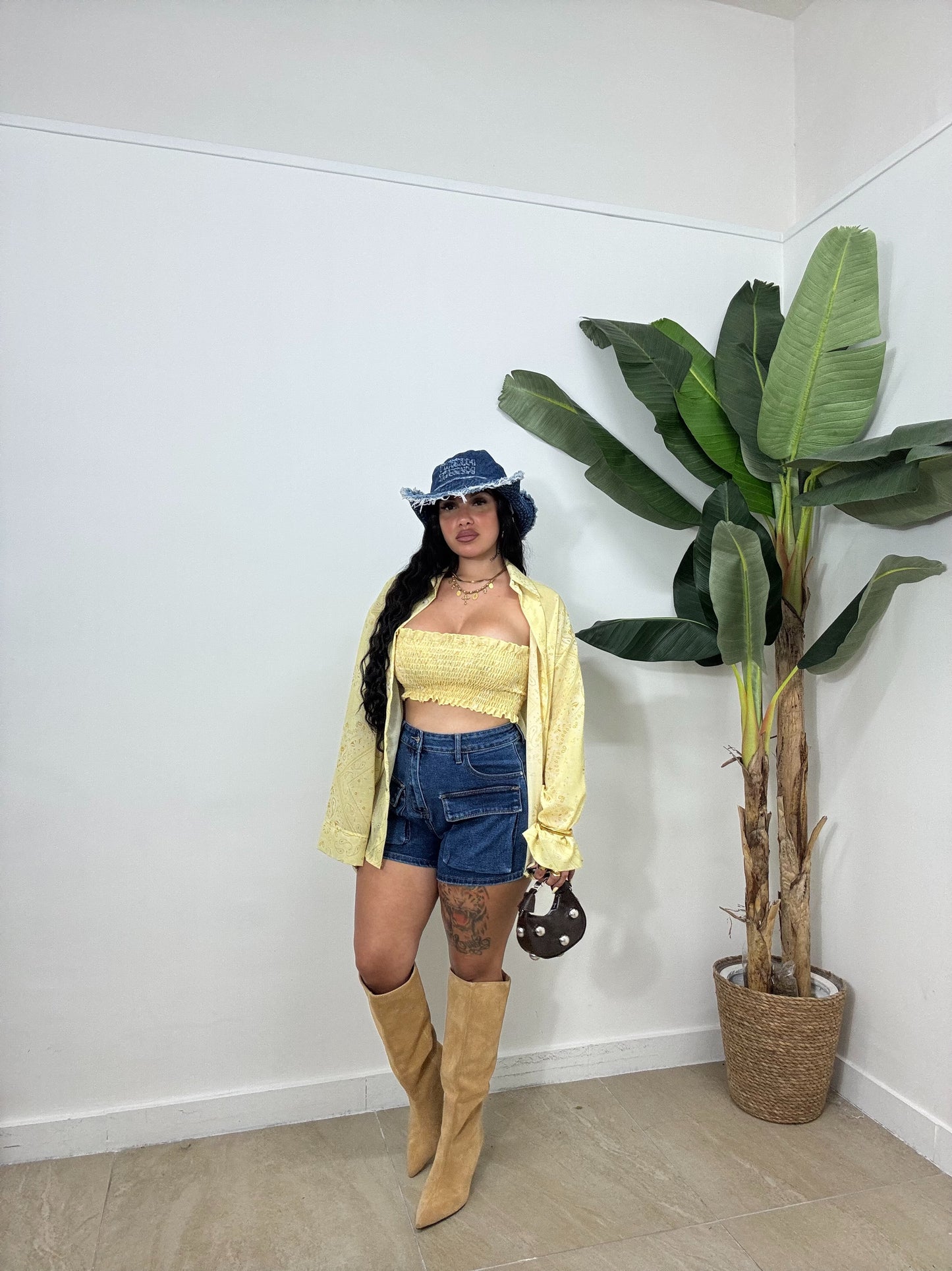 Shorts denim tasconi