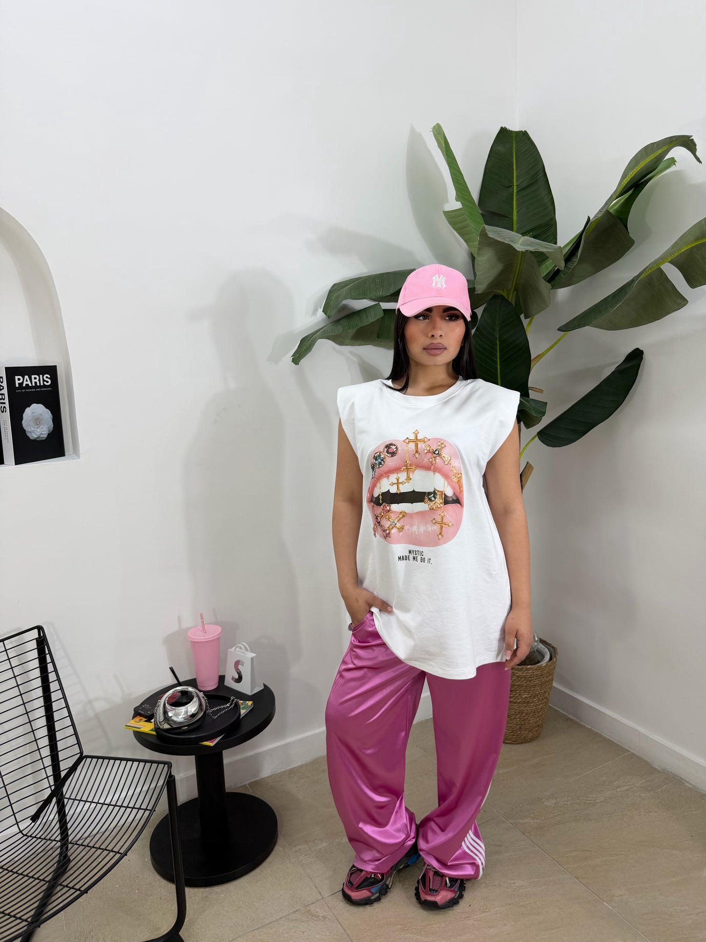 Pantatuta satin rosa -9605