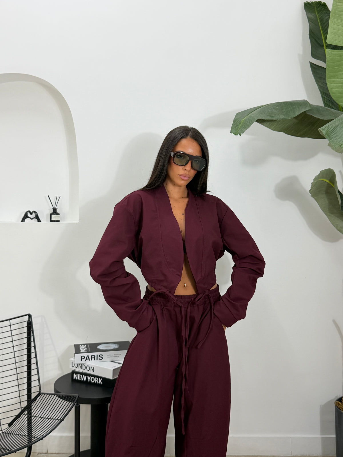 Giacca carlita bordeaux - 67019