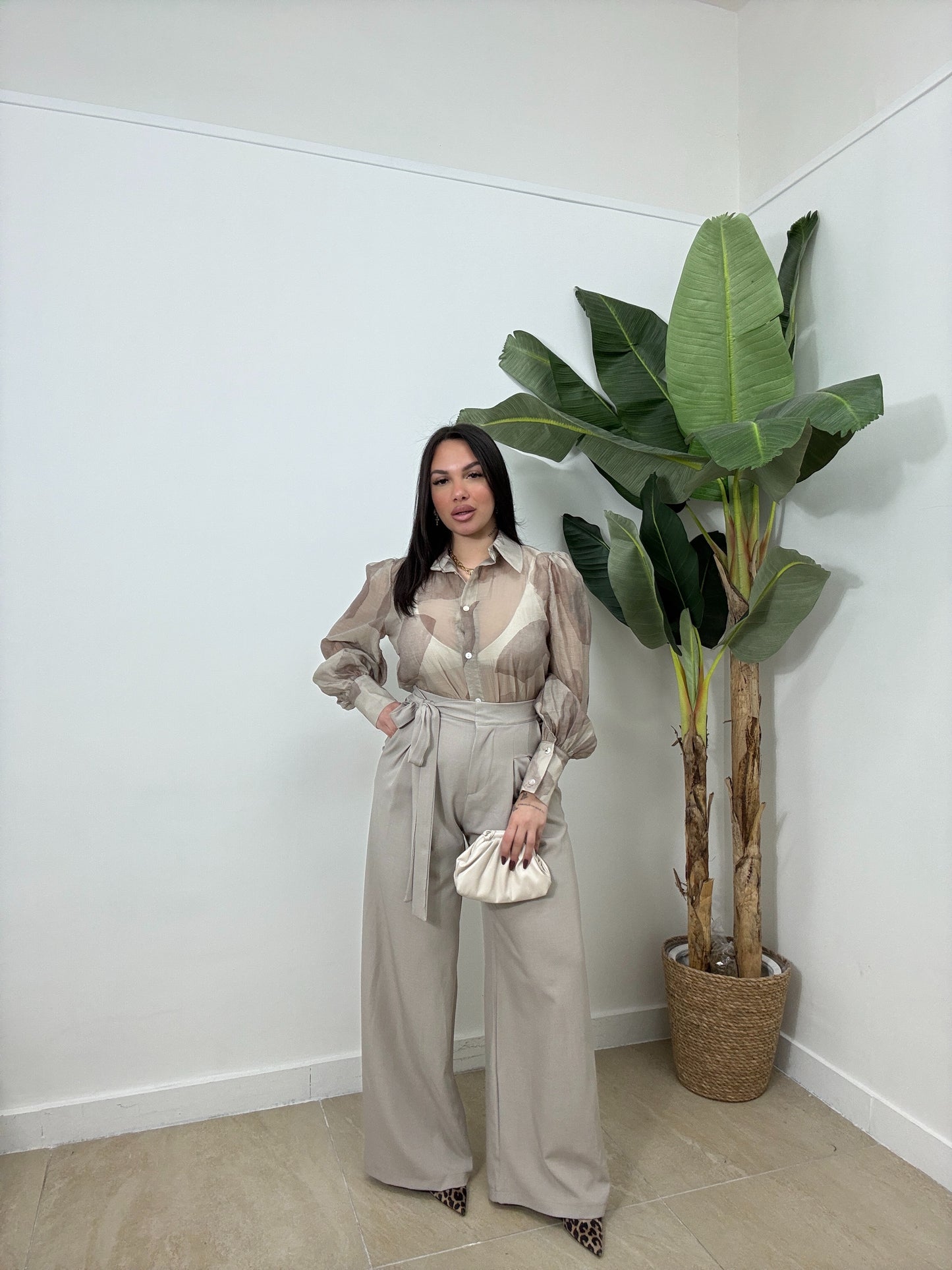 Pantalone fiocco fango