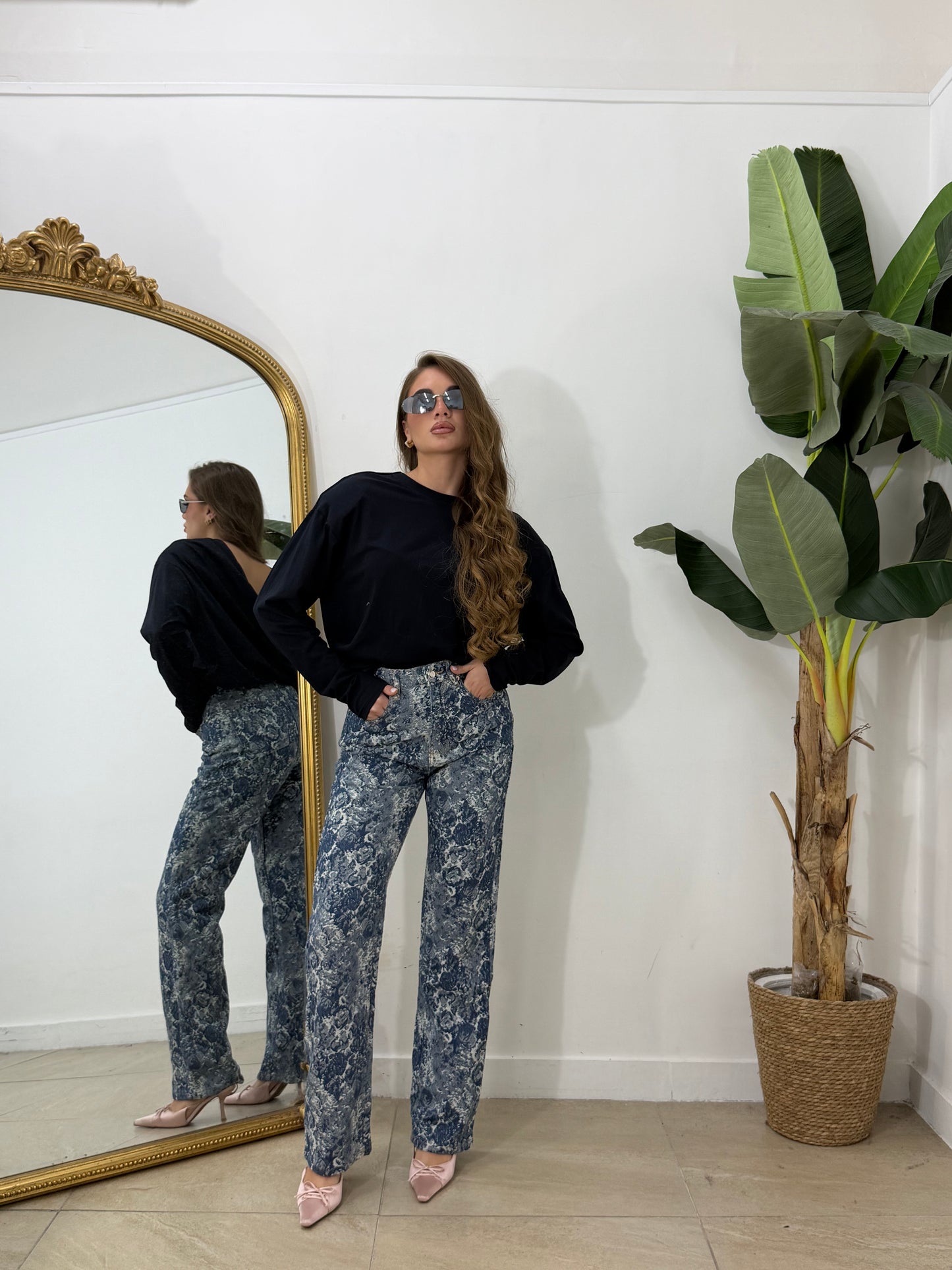 Jeans flower -911