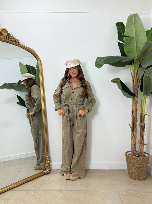 Jumpsuit Safari beige -1988