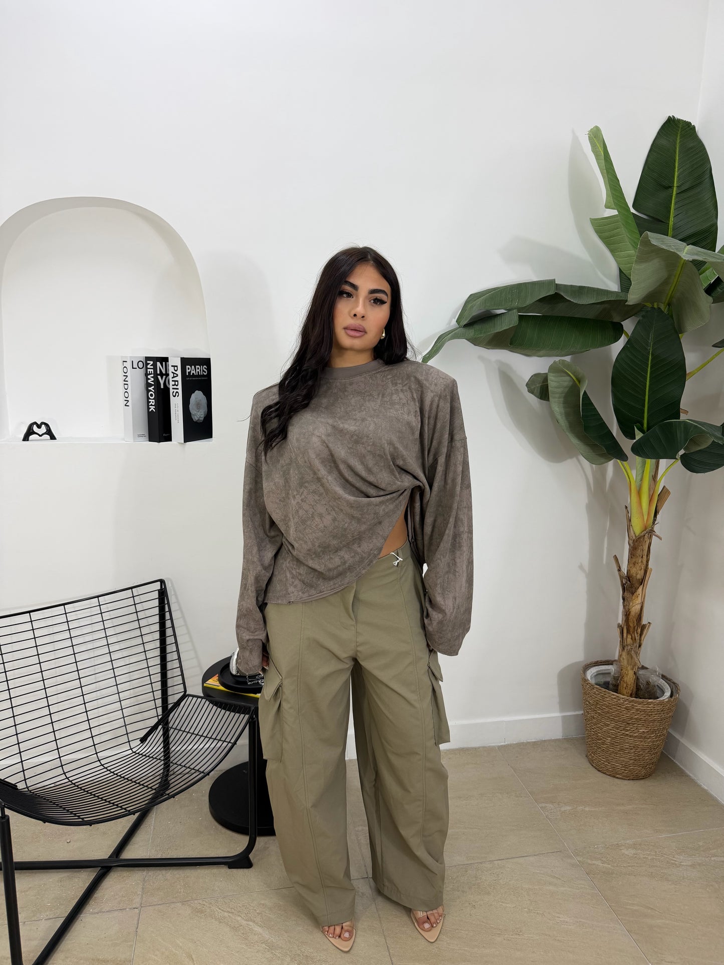 Pantalone tasconi fango -6888