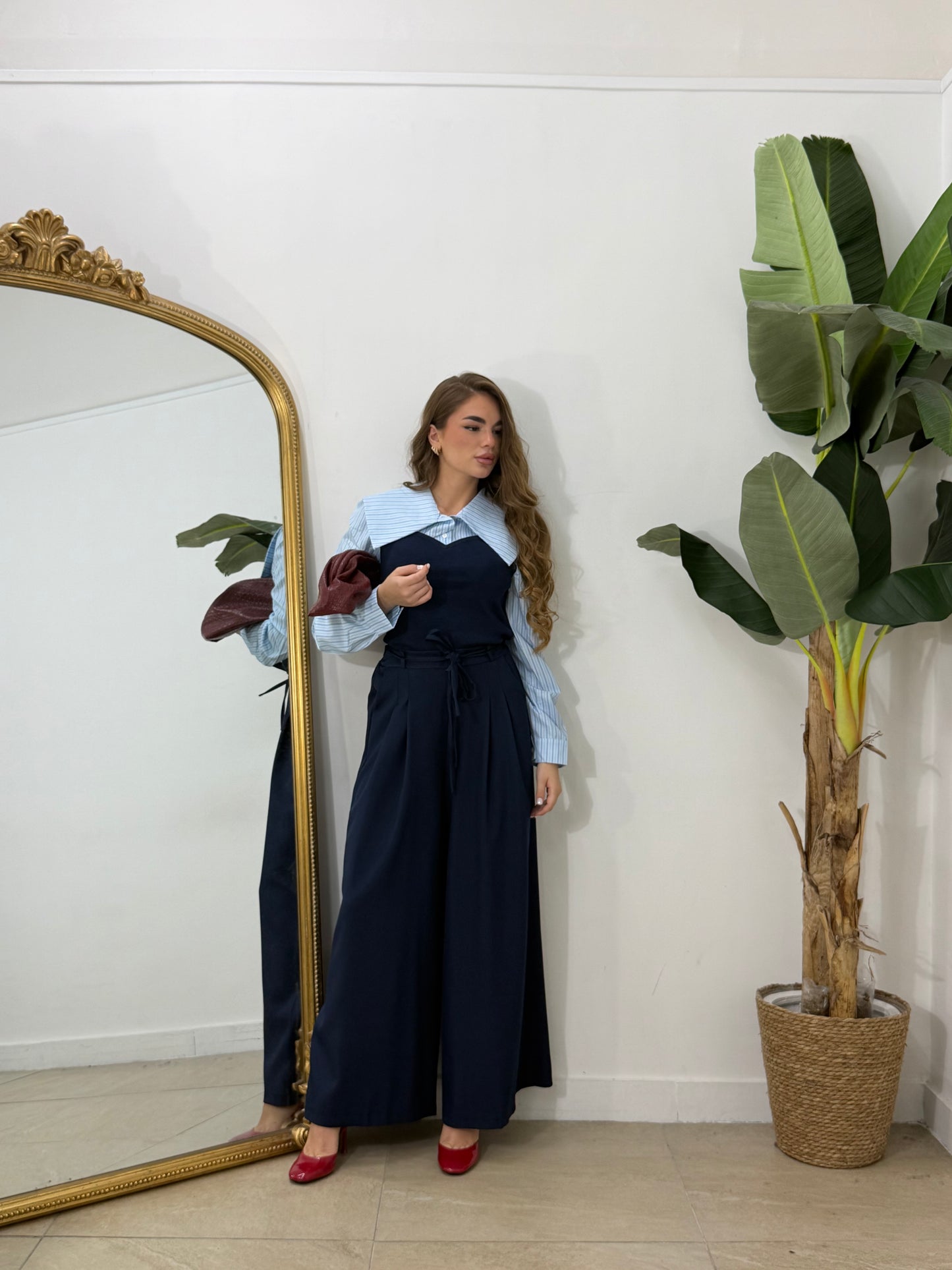 Pantalone fiocco blu