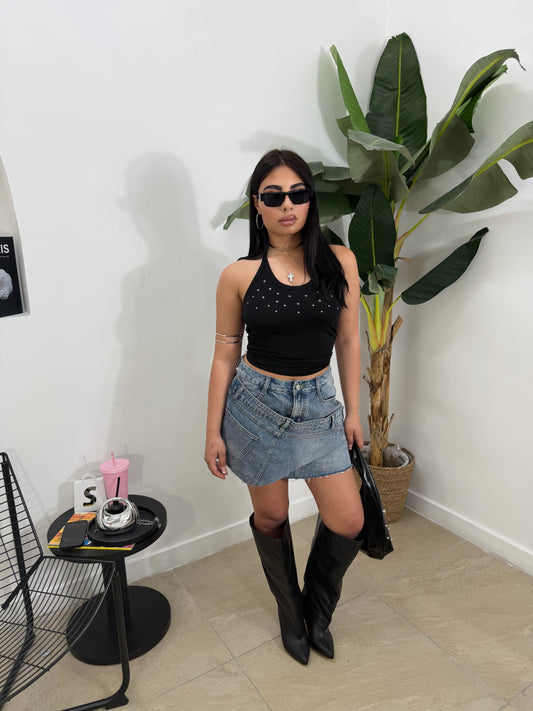 Gonna denim Bubble -8293