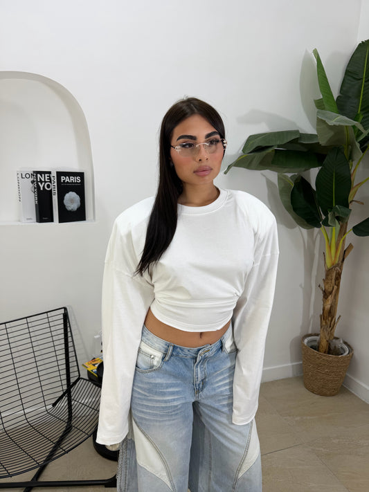 Shirt Barock aperta bianca