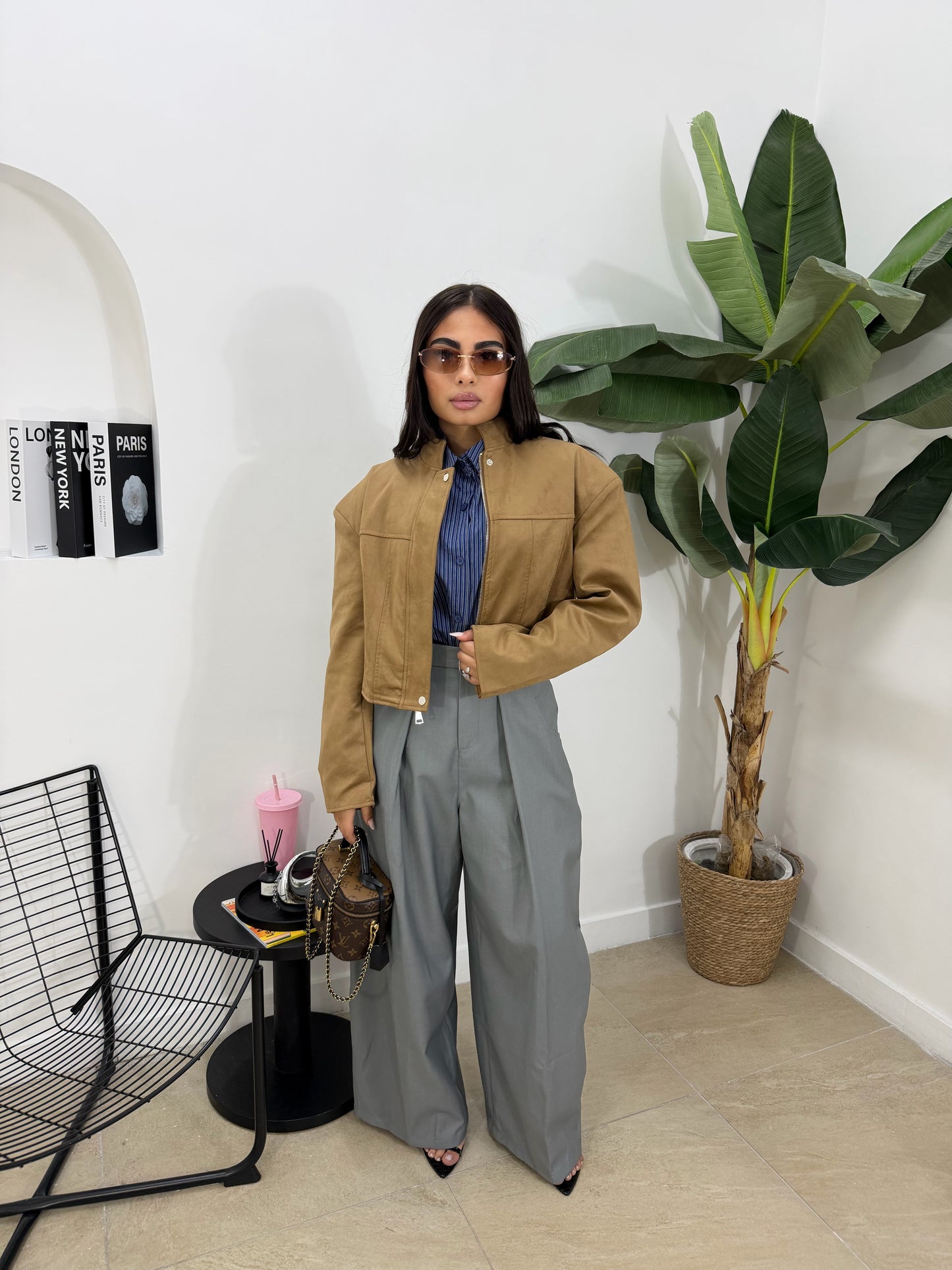 Biker in camoscio -11790