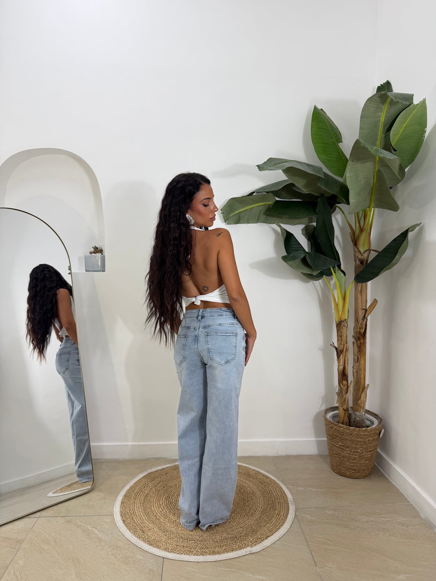 Jeans borchie -7023