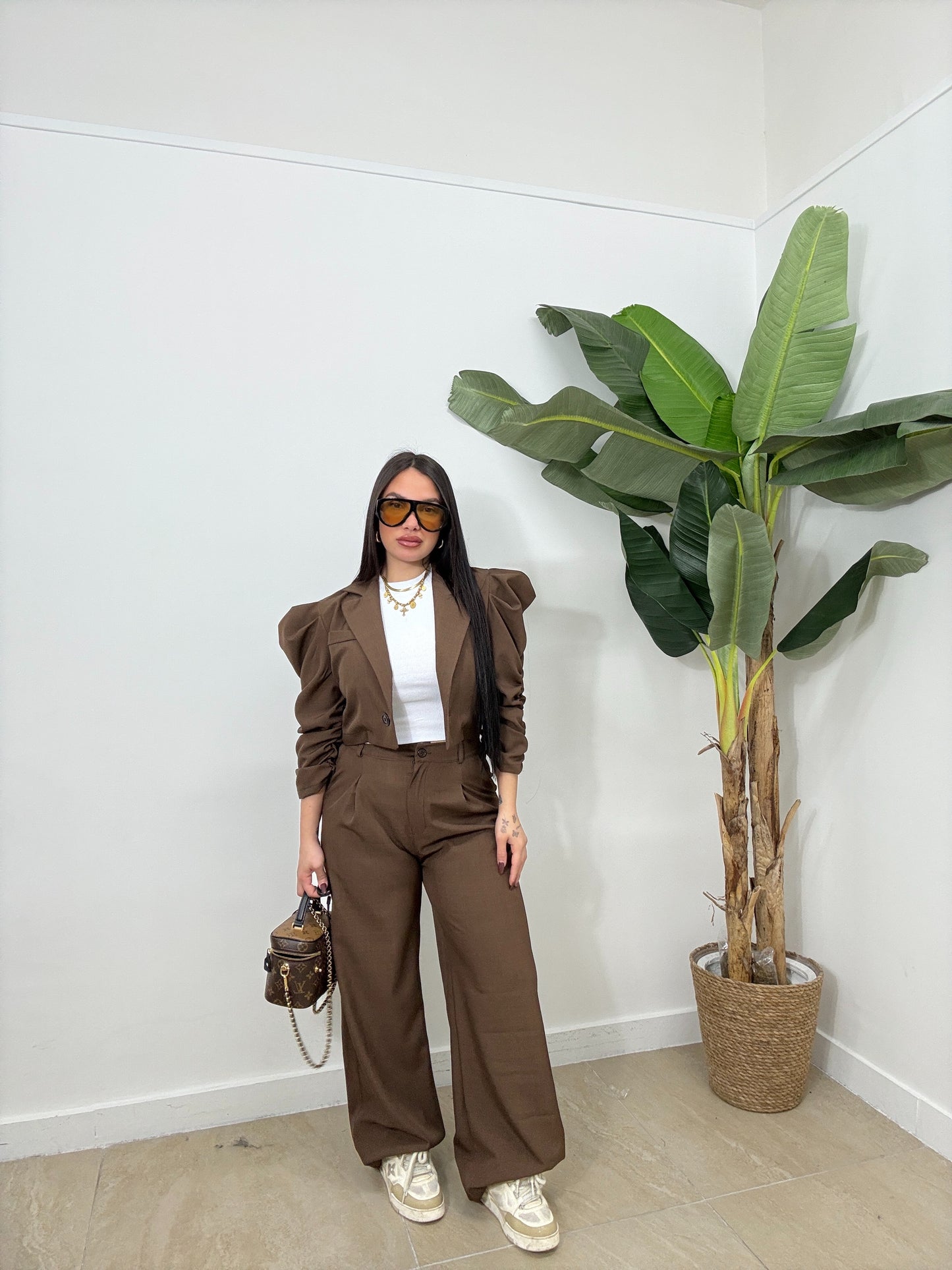 Tailleur drappeggio
