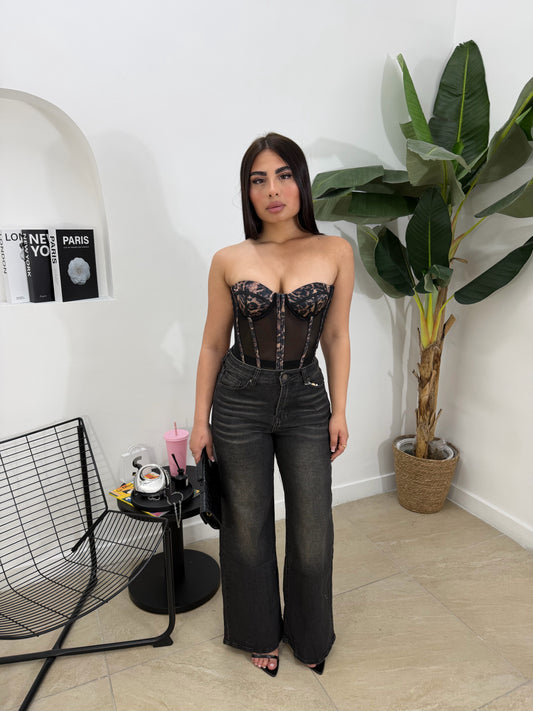 Jeans marys nero -753