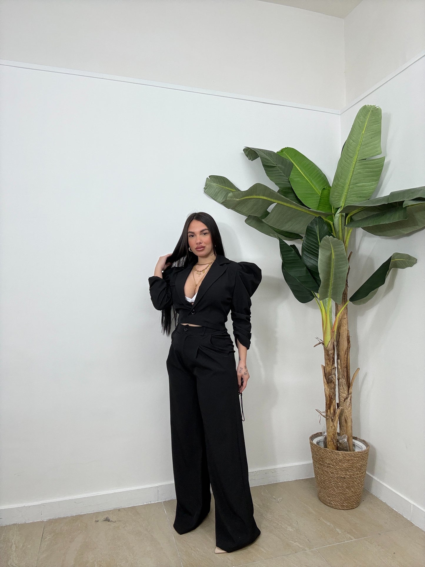 Tailleur drappeggio