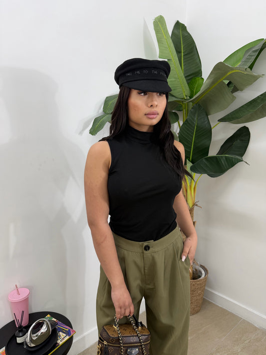 Shirt smanicata nera -5579