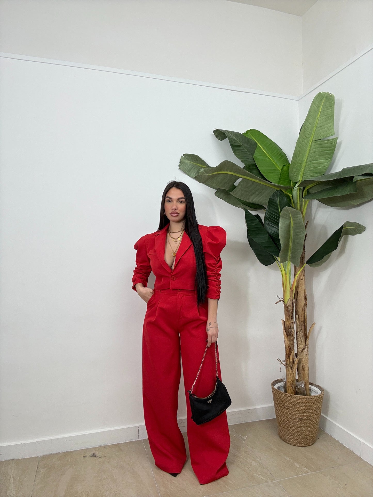 Tailleur drappeggio
