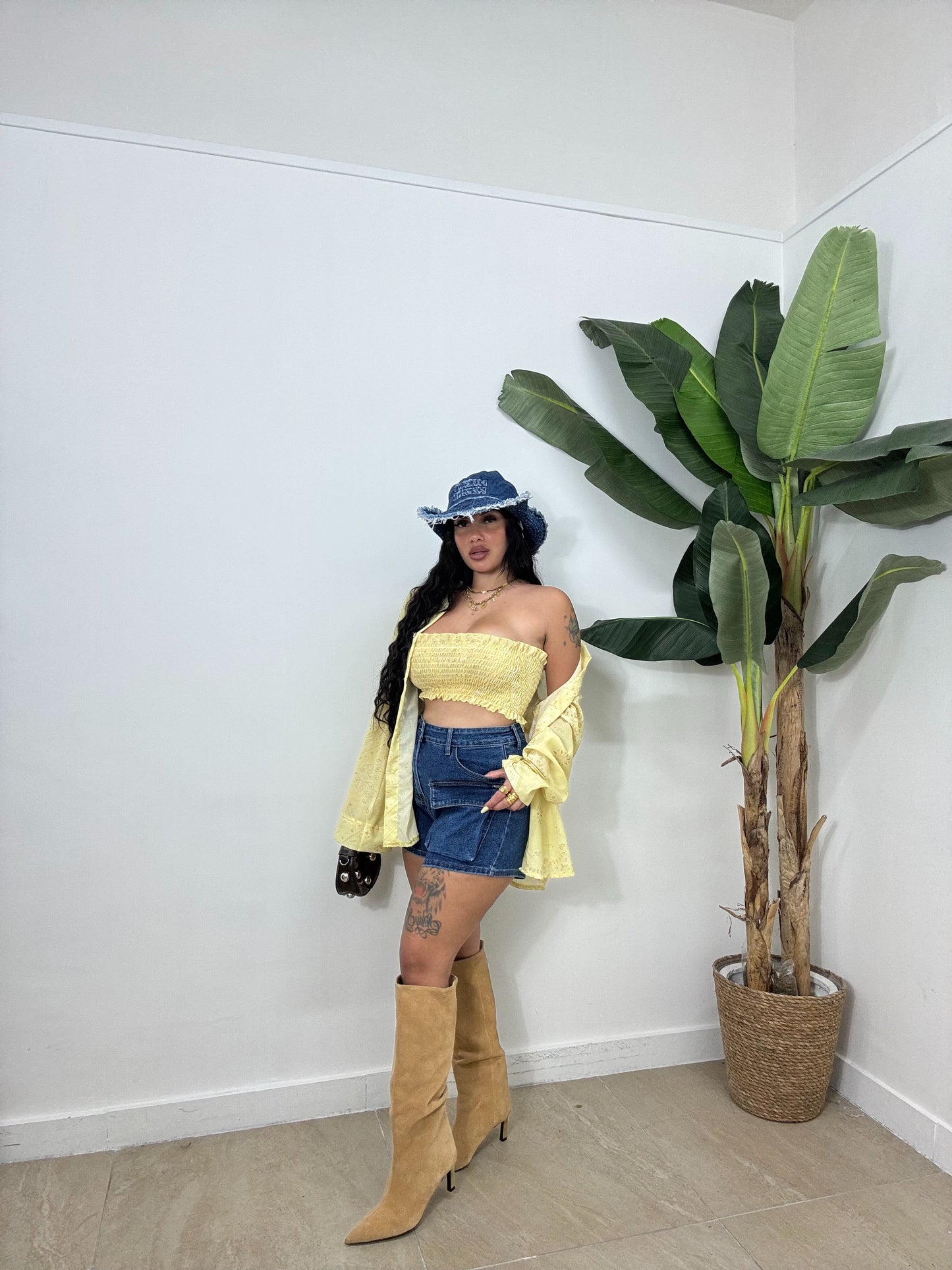 Shorts denim tasconi