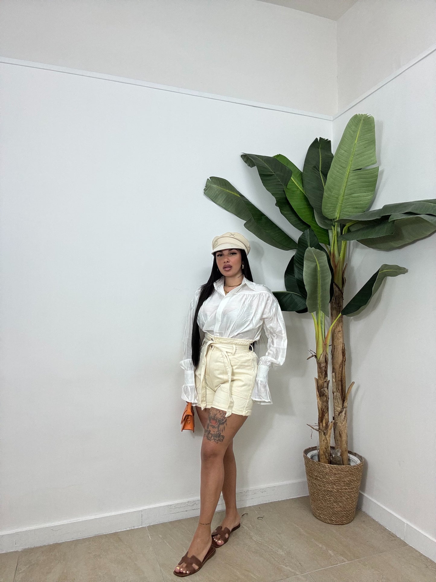 Shorts caramella beige
