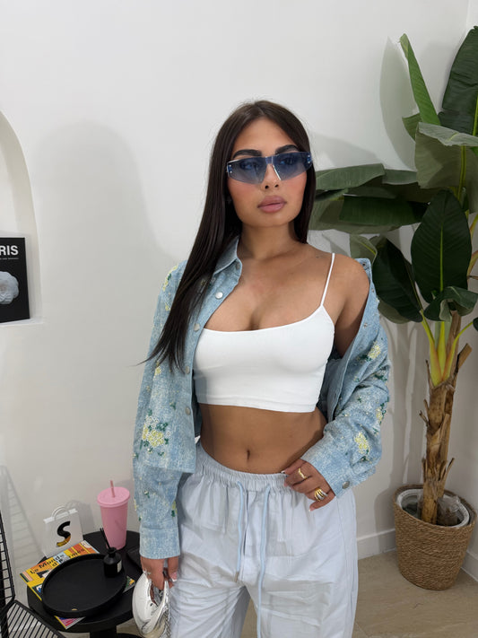 Top in licra contenitivo -E160