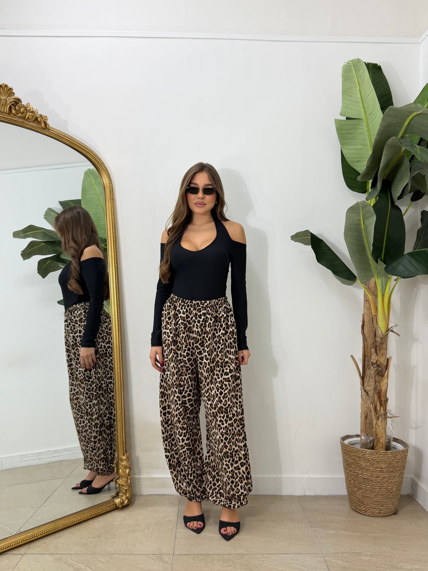 Pantalone ballon animalier
