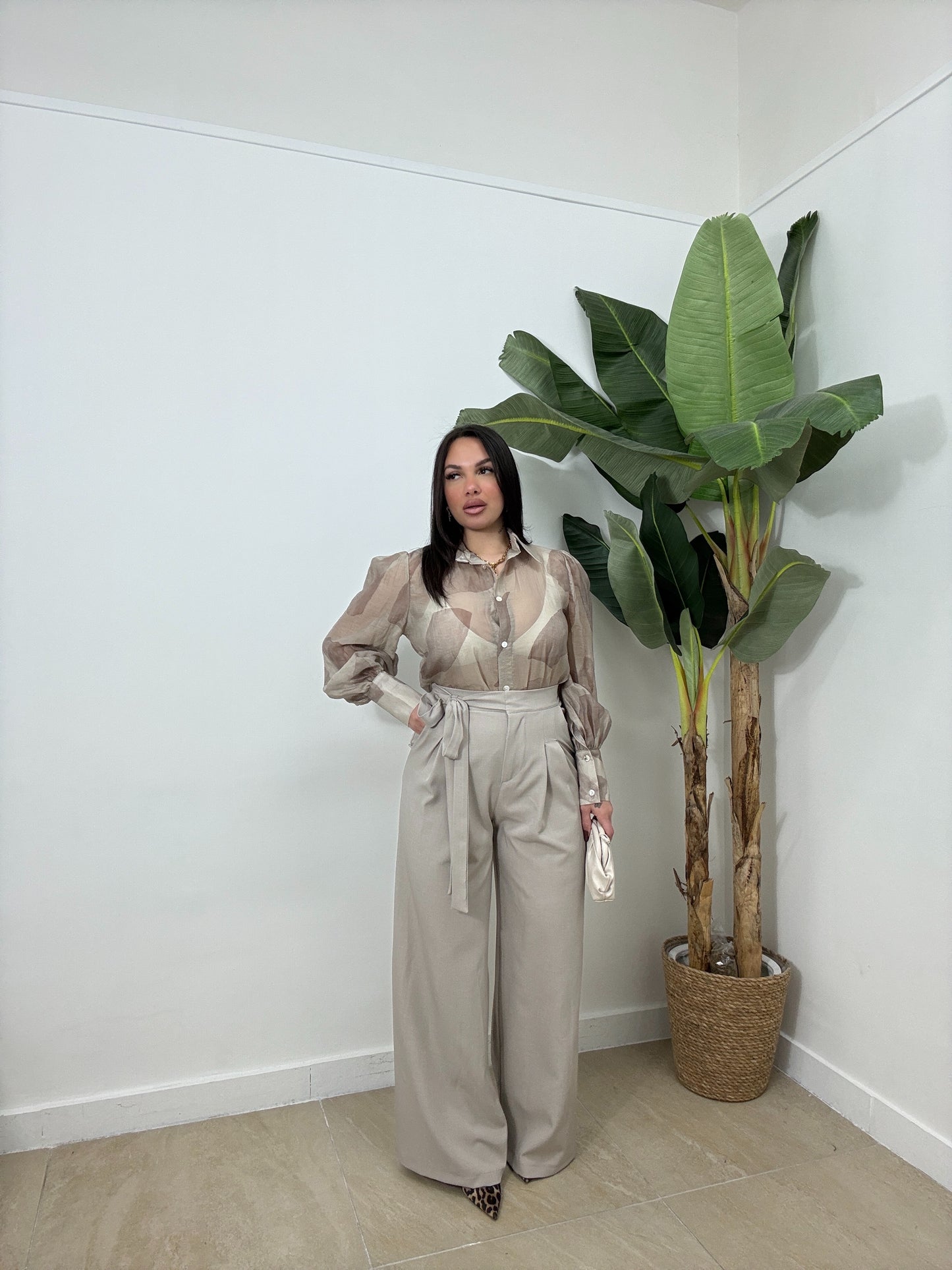 Pantalone fiocco fango