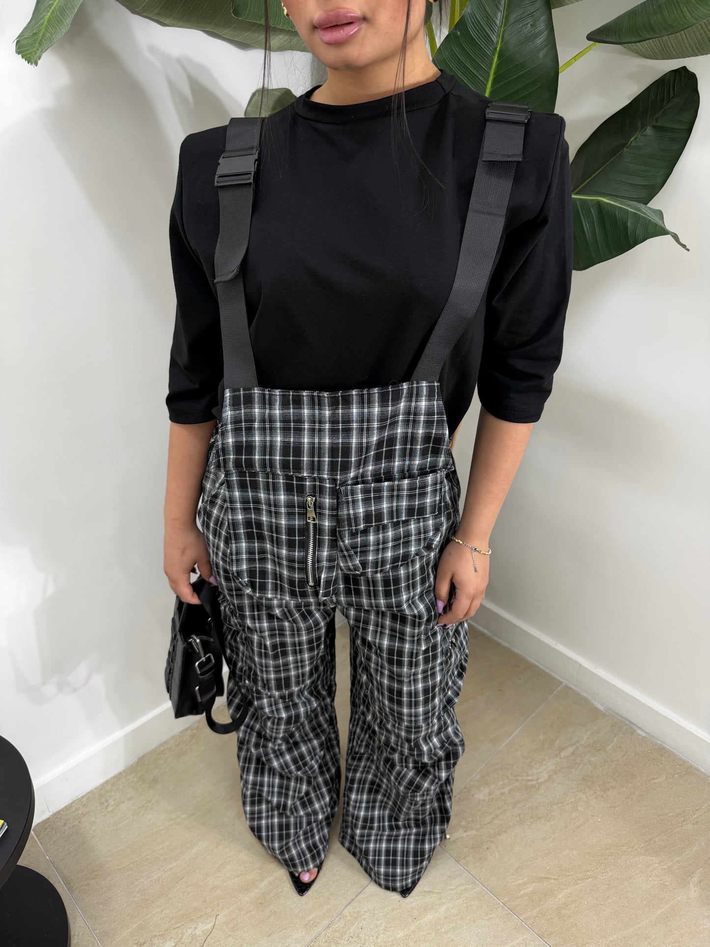 Salopette tecno quadroni -3650