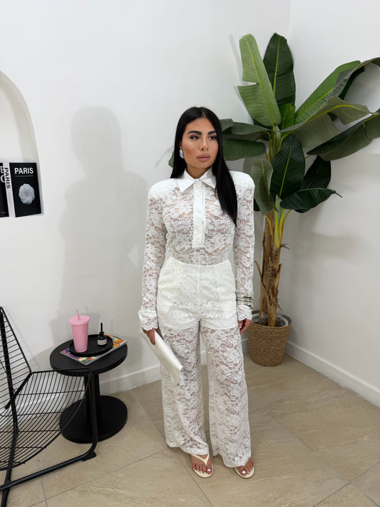 Set macrame bianco -54292