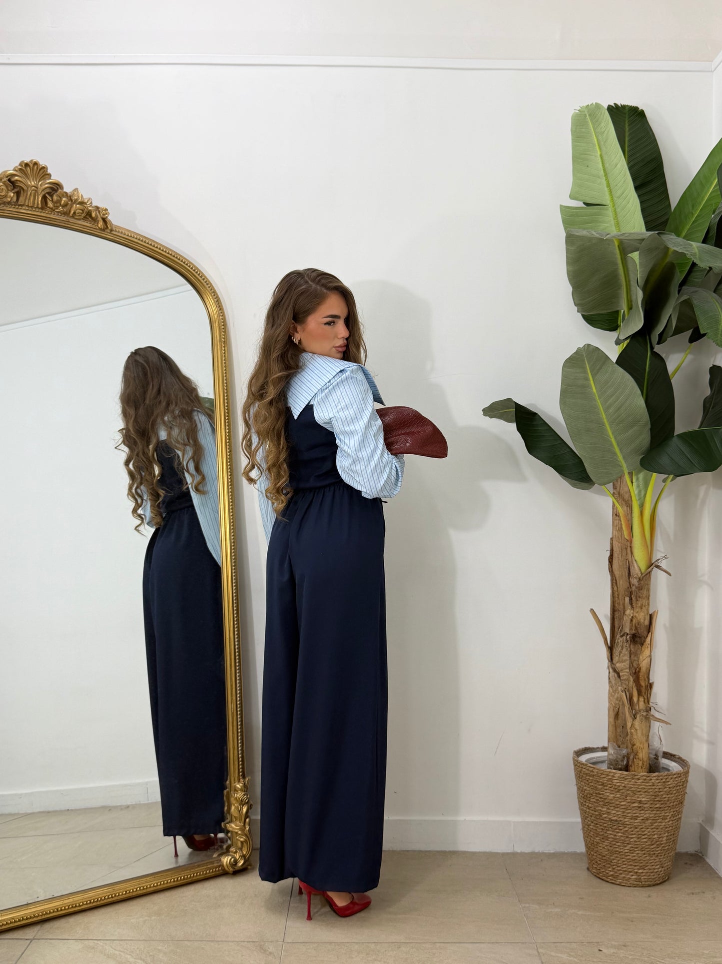 Pantalone fiocco blu