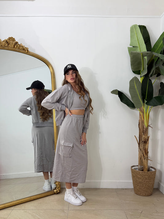 Set tuta con gonna 3pezzi