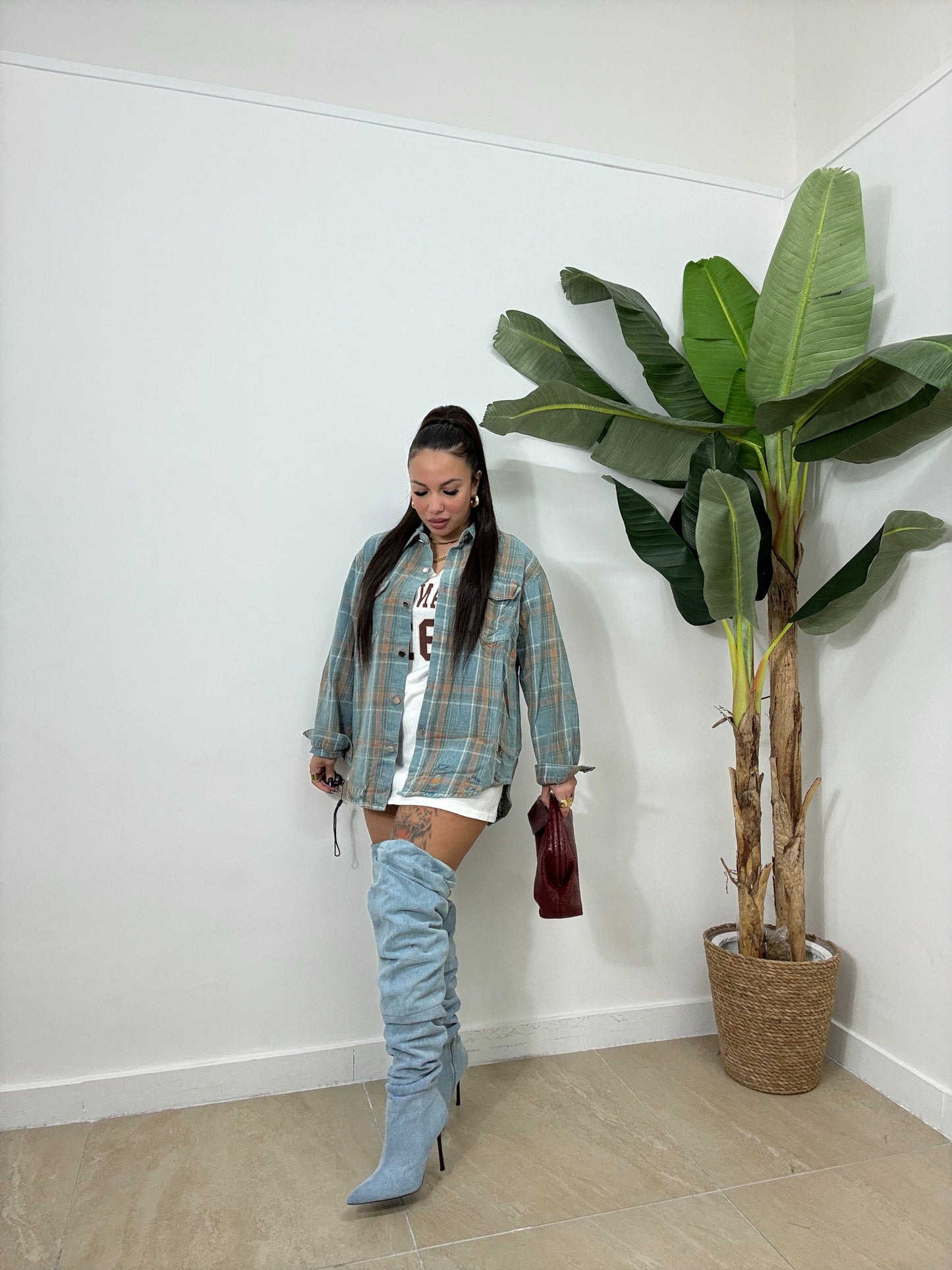 Camicia in denim vintage