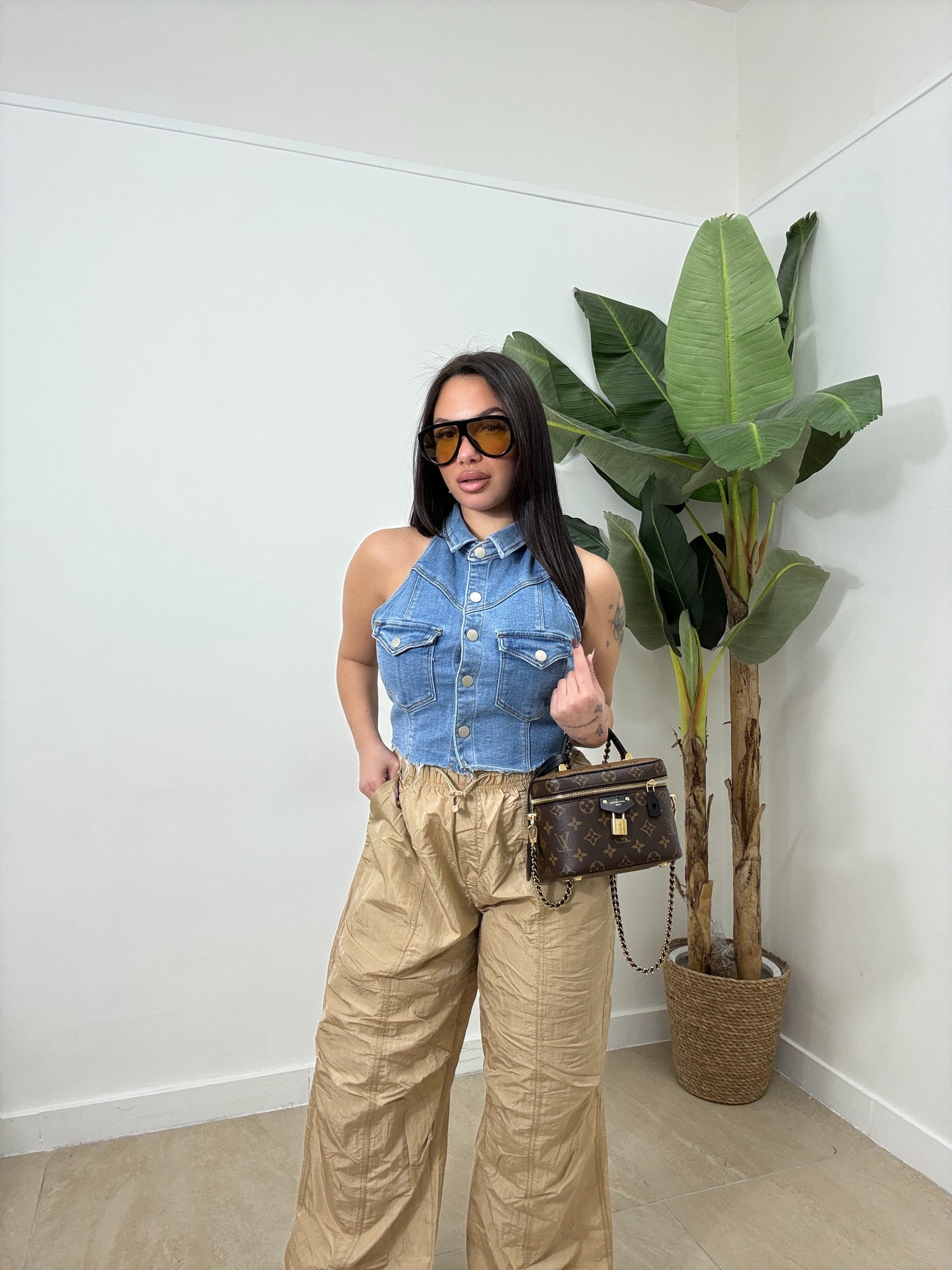 Top denim collins 784