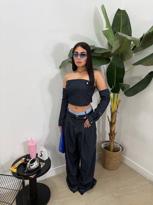 Set denim + manicotti -52134