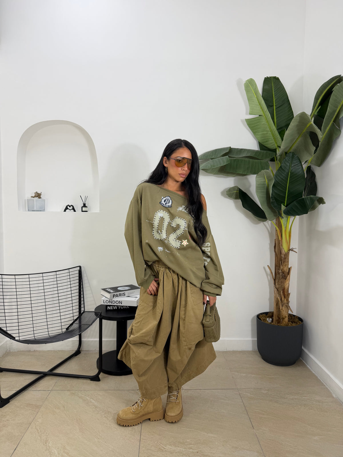 Bermuda drap camel - 58131
