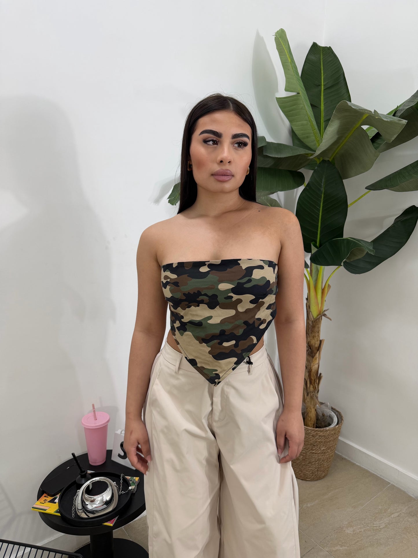 Top bandana mimetico -967272