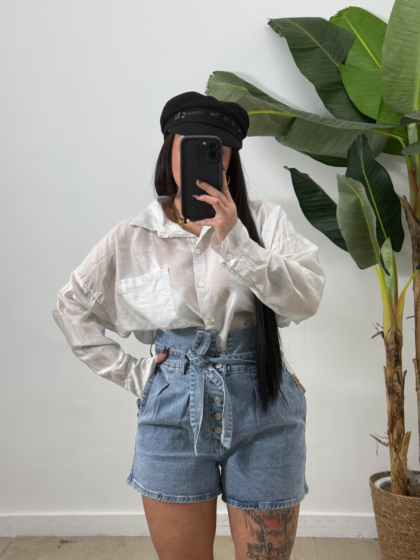Camicia velo bianca