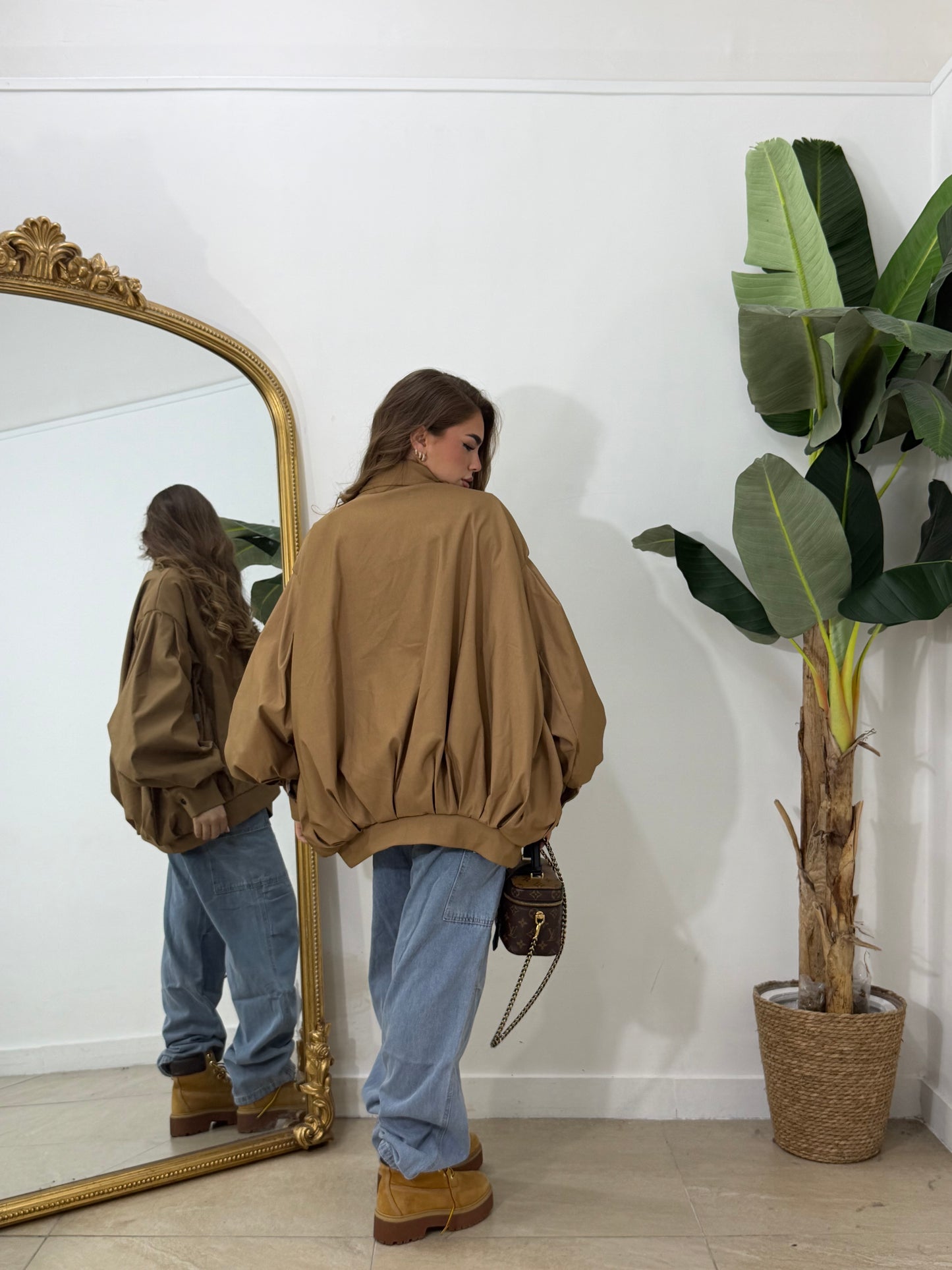 Giacca ballon camel
