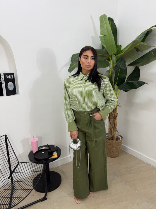 Pantalone mulan verde -50076