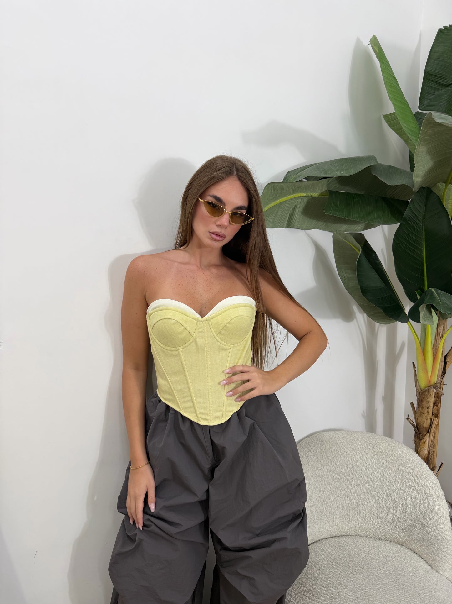 Bustino classy giallo -70096