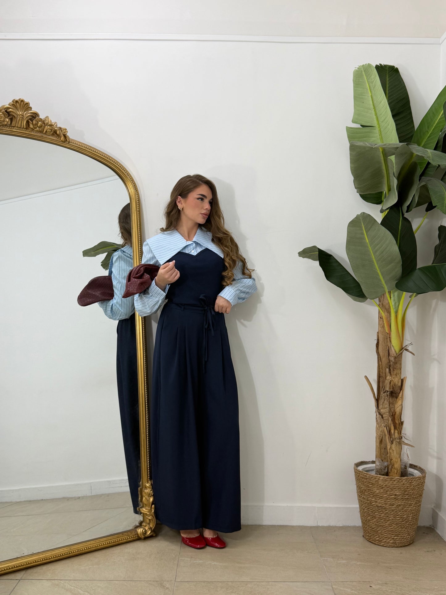Pantalone fiocco blu