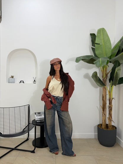 Jeans risvolto sabbié  - 598