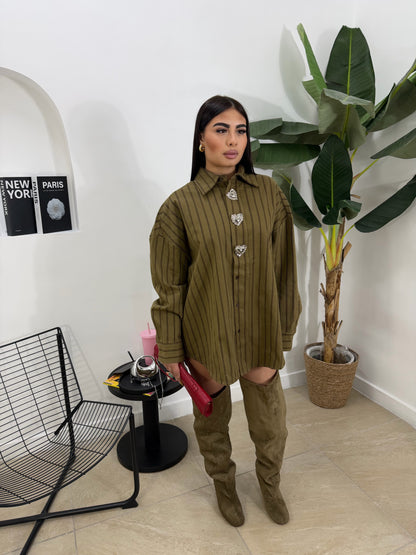 Camicia Dress heart verde -08409