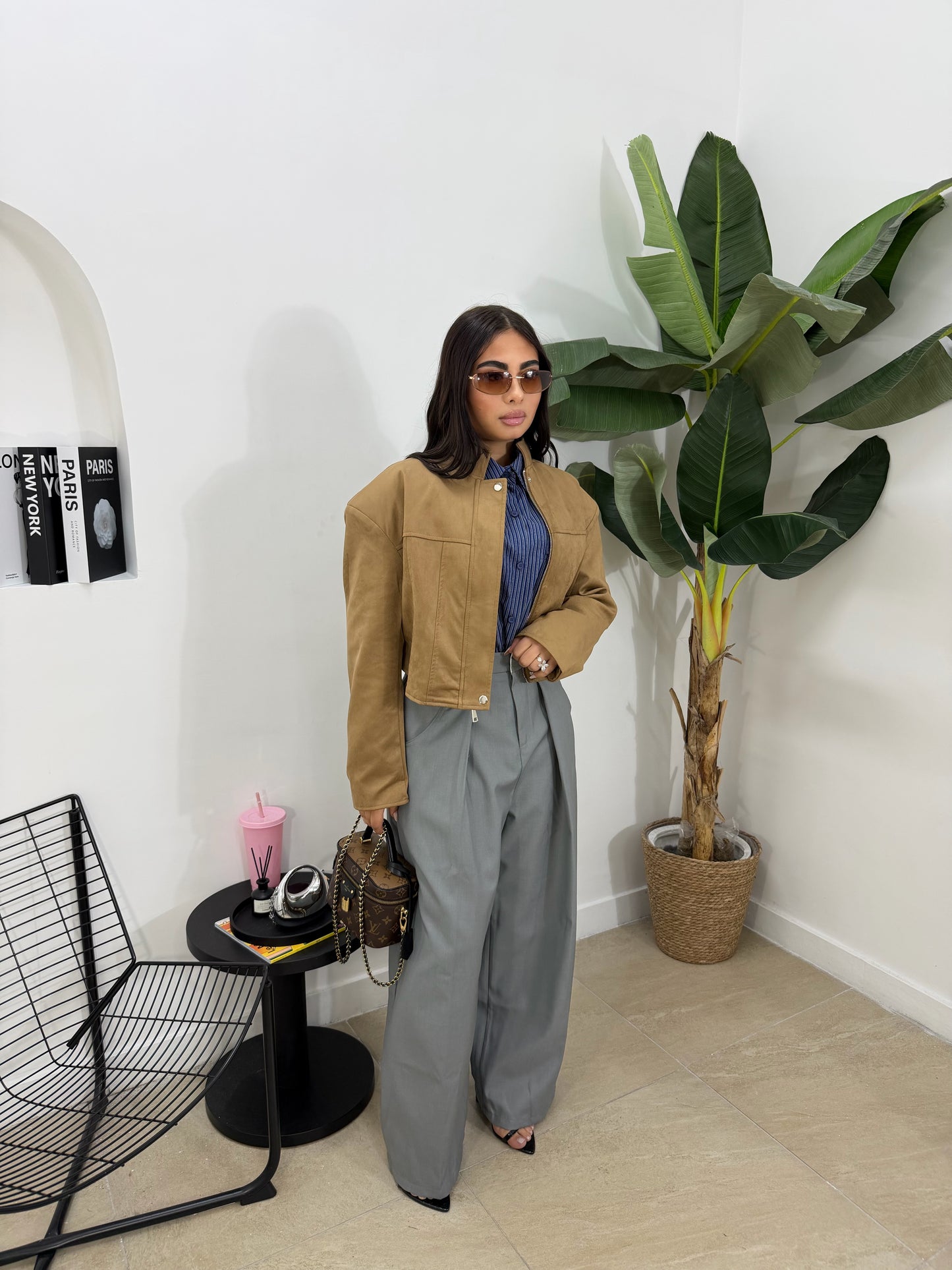 Biker in camoscio -11790