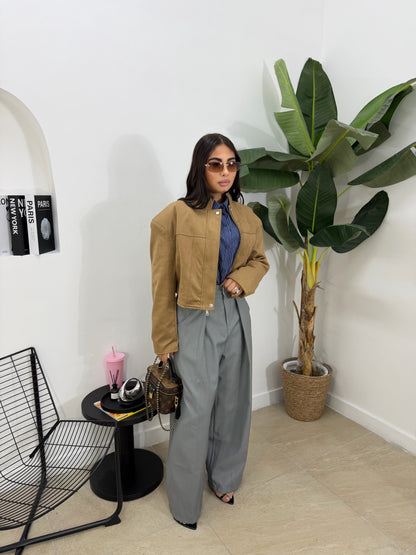 Biker in camoscio -11790