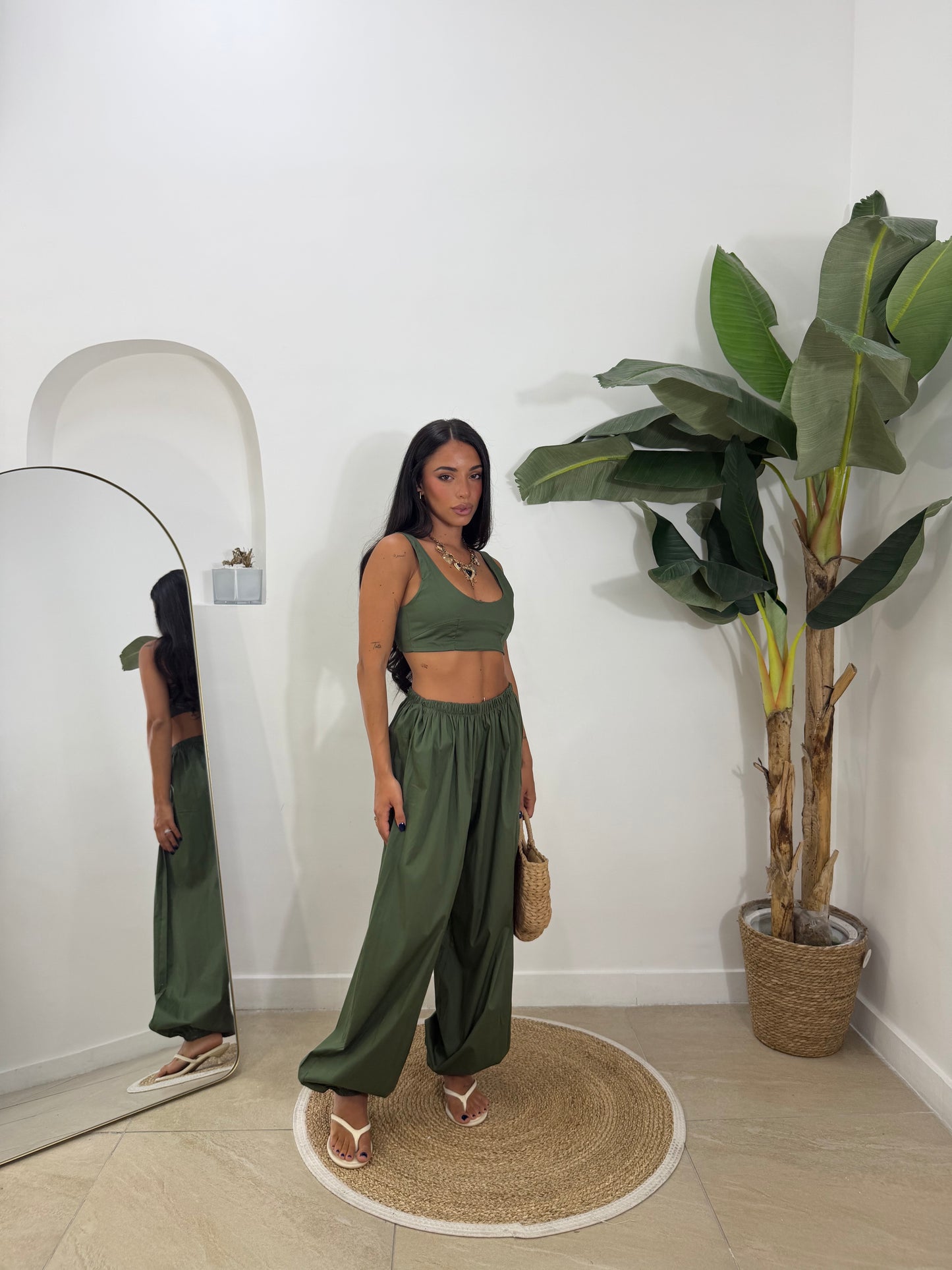 Coordinato julls verde -5847