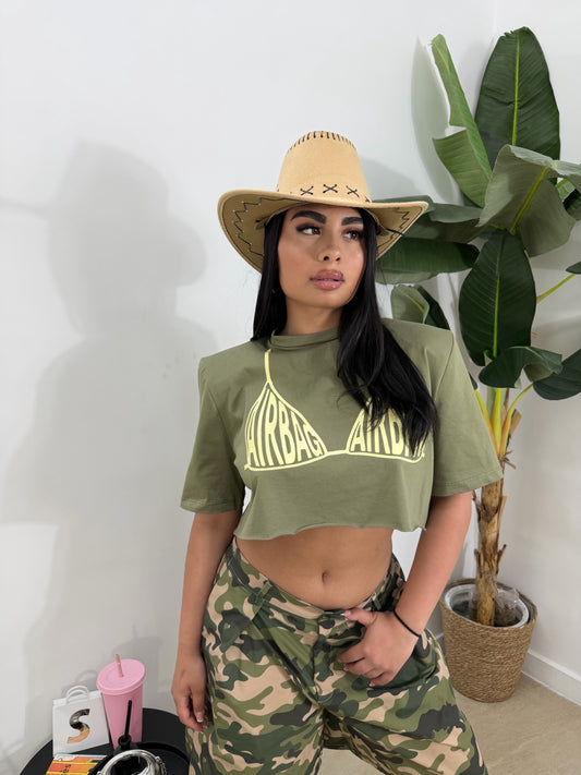 Shirt topless verde -1906
