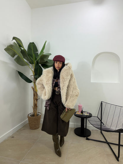 Pelliccia shila crema