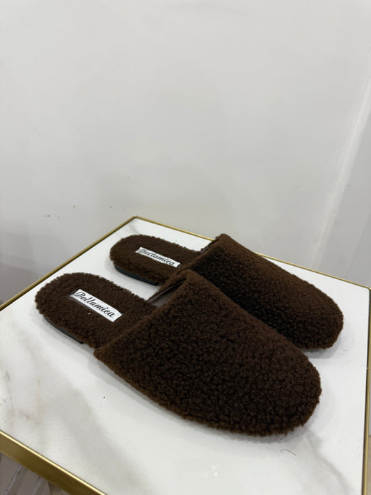 Ciabatta teddy marrone -J94
