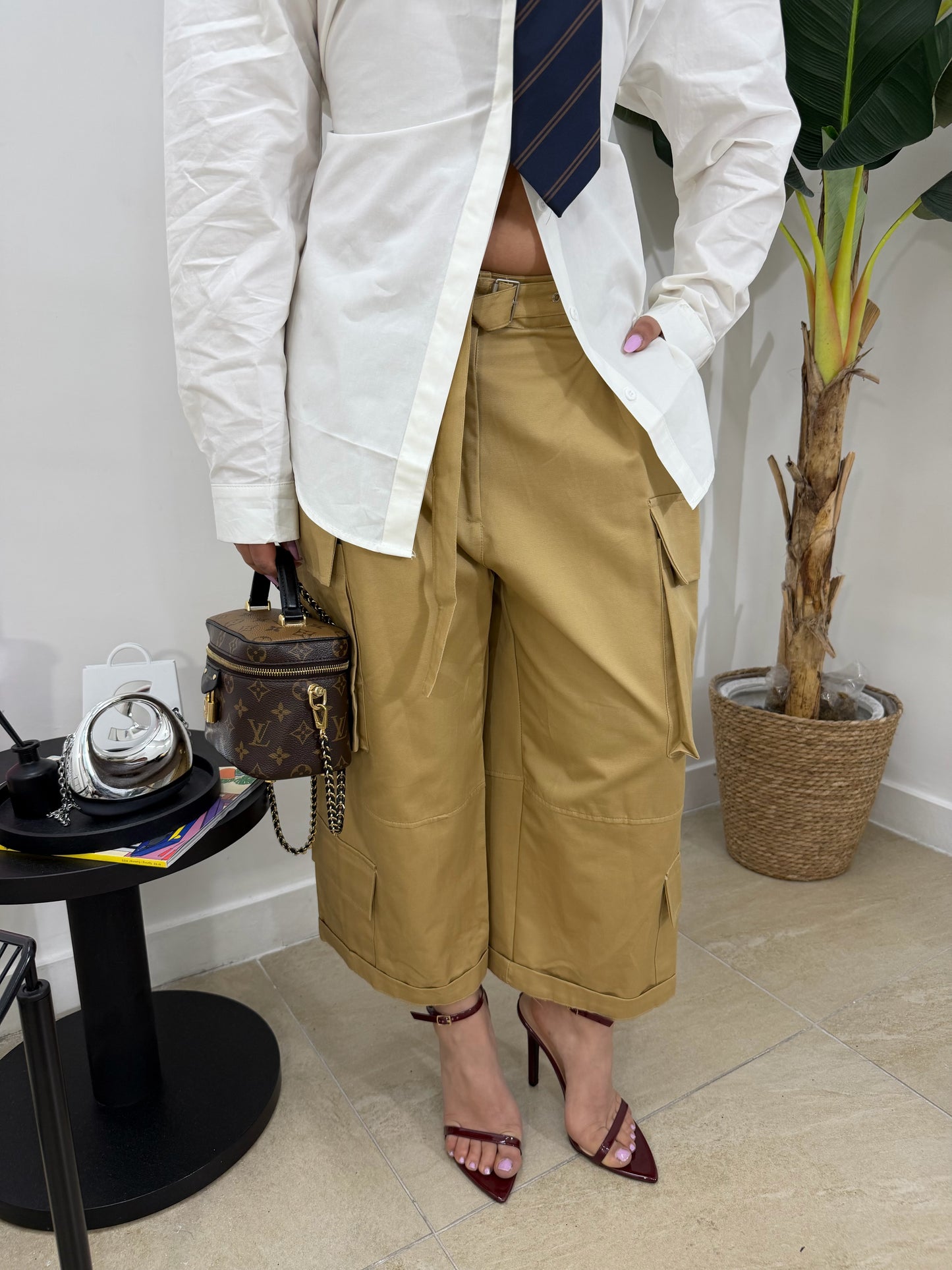Pantalone Capri camel -51889