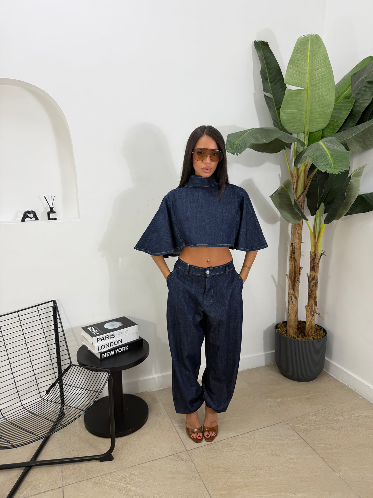 Coordinato denim mantella  - 100