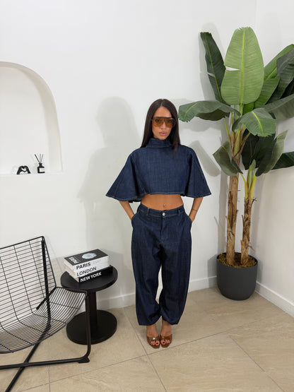 Coordinato denim mantella  - 100