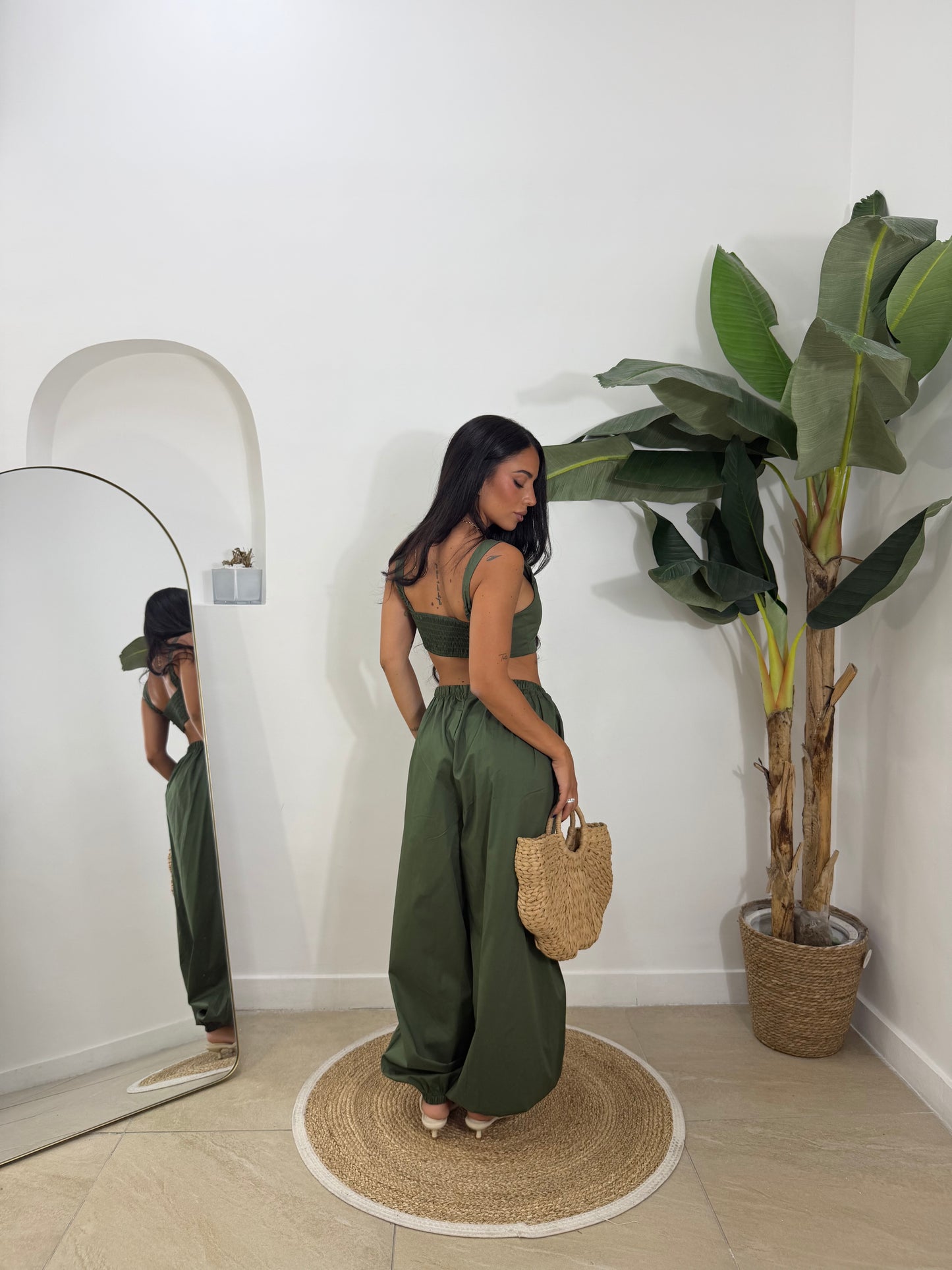 Coordinato julls verde -5847