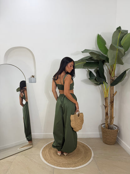 Coordinato julls verde -5847