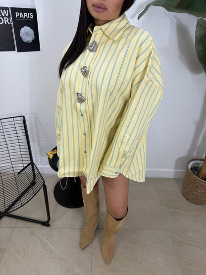 Camicia Dress heart gialla  -08409